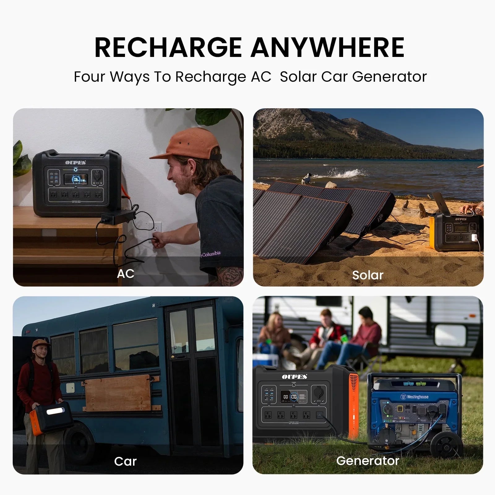 (Sold Out) OUPES 2400W, 2232Wh Portable Power Station