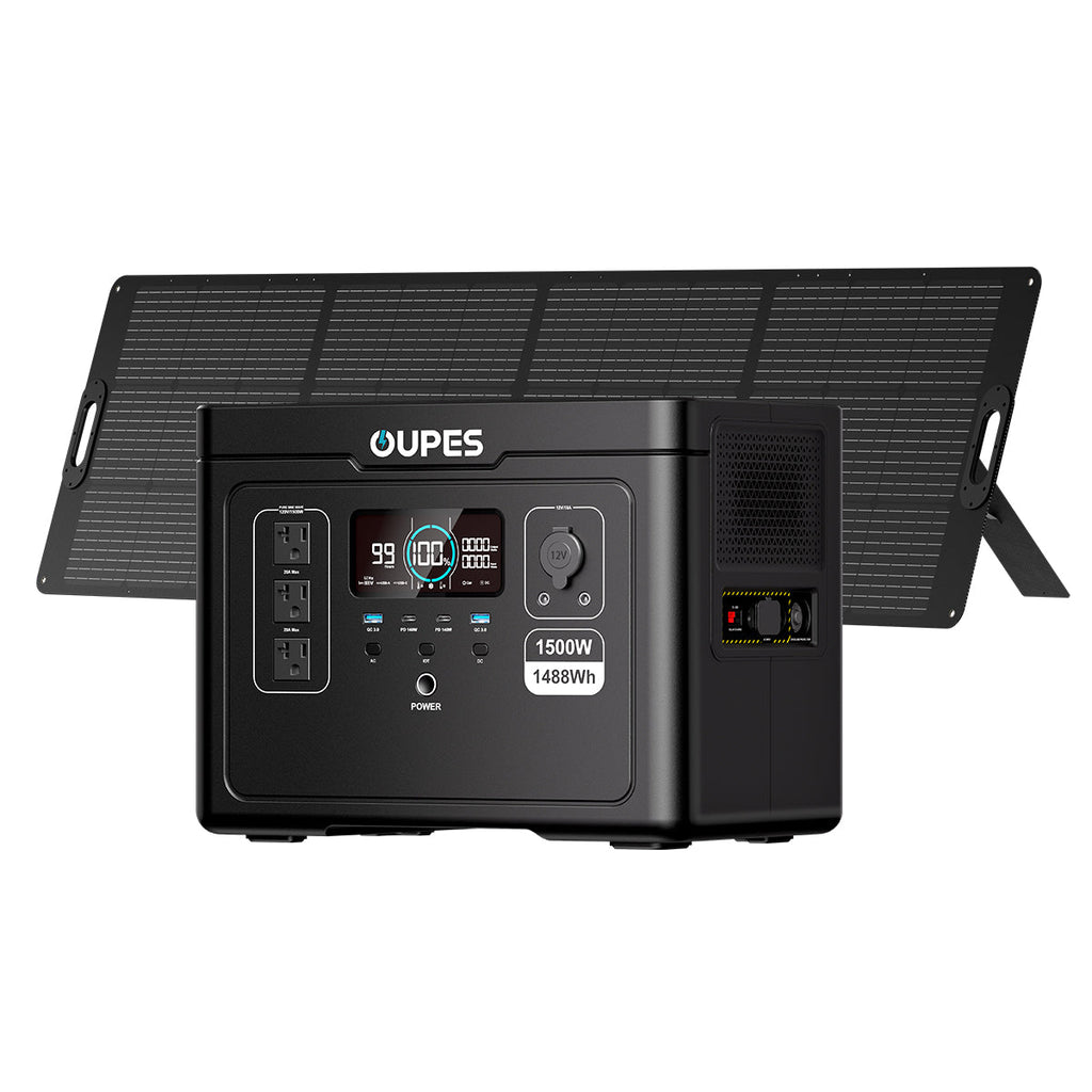 (Sold Out) OUPES Exodus 1500 + 240W Solar Panel | Solar Generator Kits
