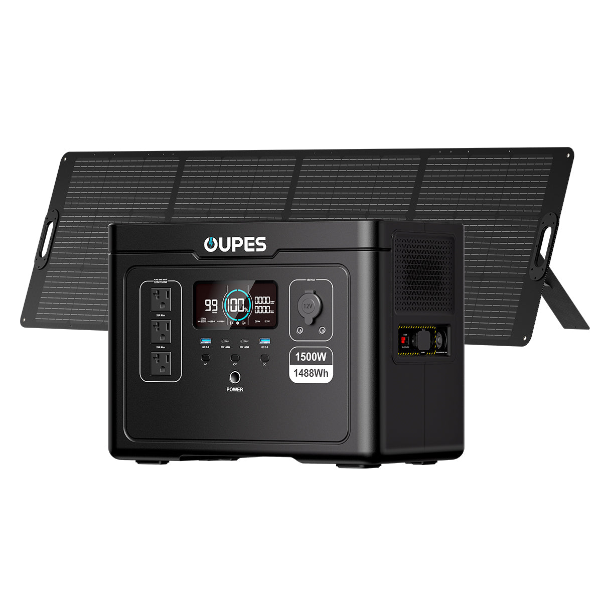 (Sold Out) OUPES Exodus 1500 + 240W Solar Panel | Solar Generator Kits
