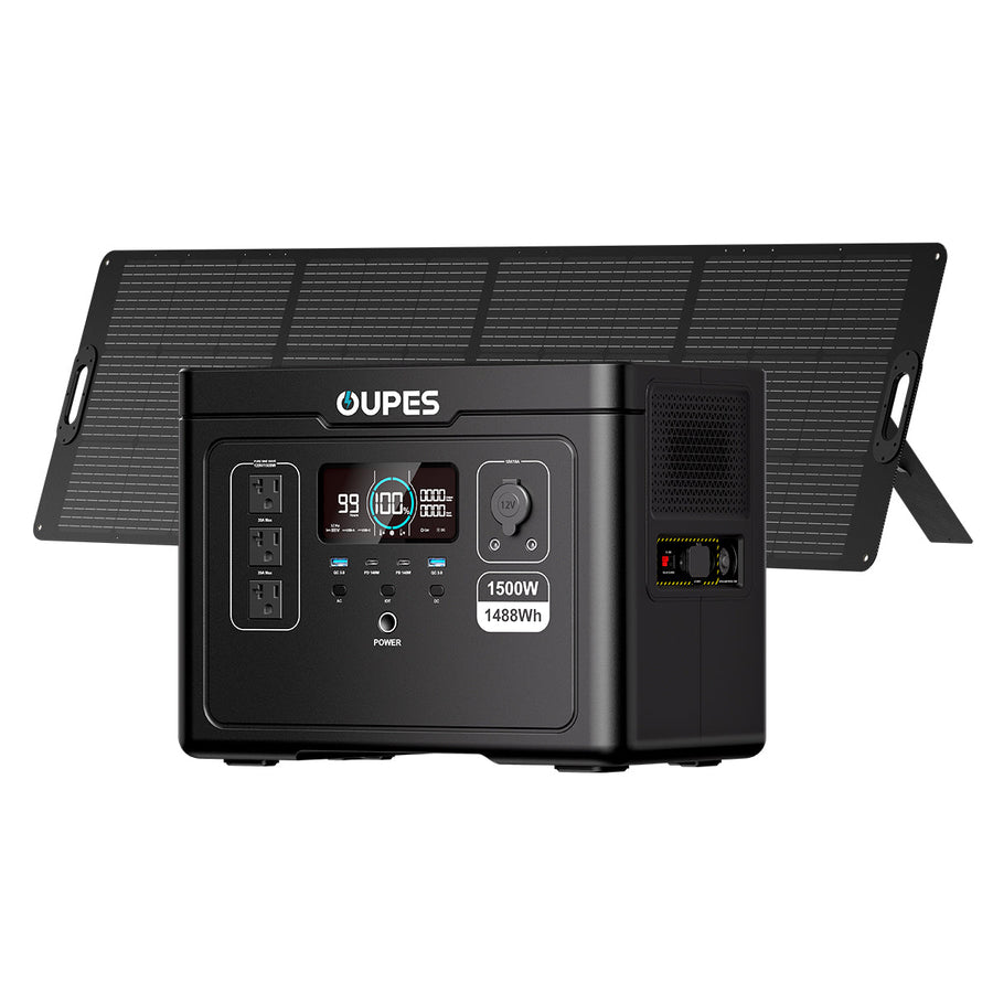 (Sold Out) OUPES Exodus 1500 + 240W Solar Panel | Solar Generator Kits