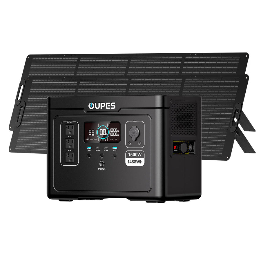 (Sold Out) OUPES Exodus 1500 + 2*240W Solar Panel | Solar Generator Kits