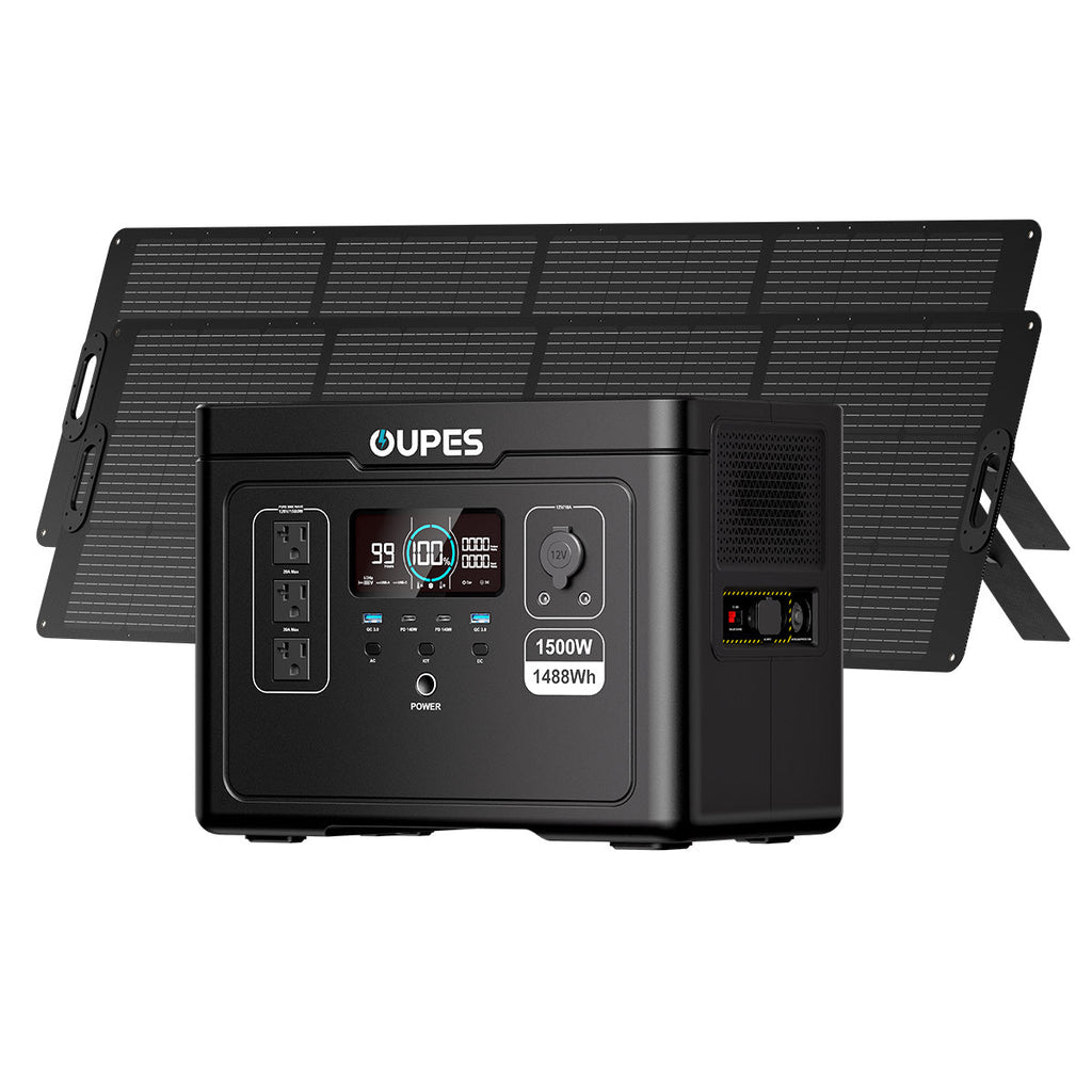 (Sold Out) OUPES Exodus 1500 + 240W Solar Panel | Solar Generator Kits