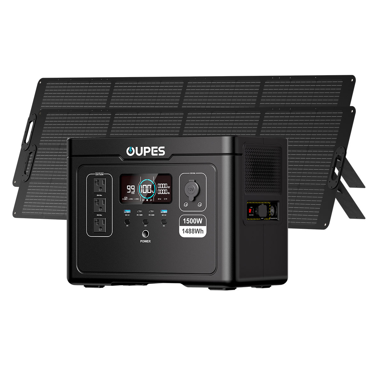 (Sold Out) OUPES Exodus 1500 + 240W Solar Panel | Solar Generator Kits