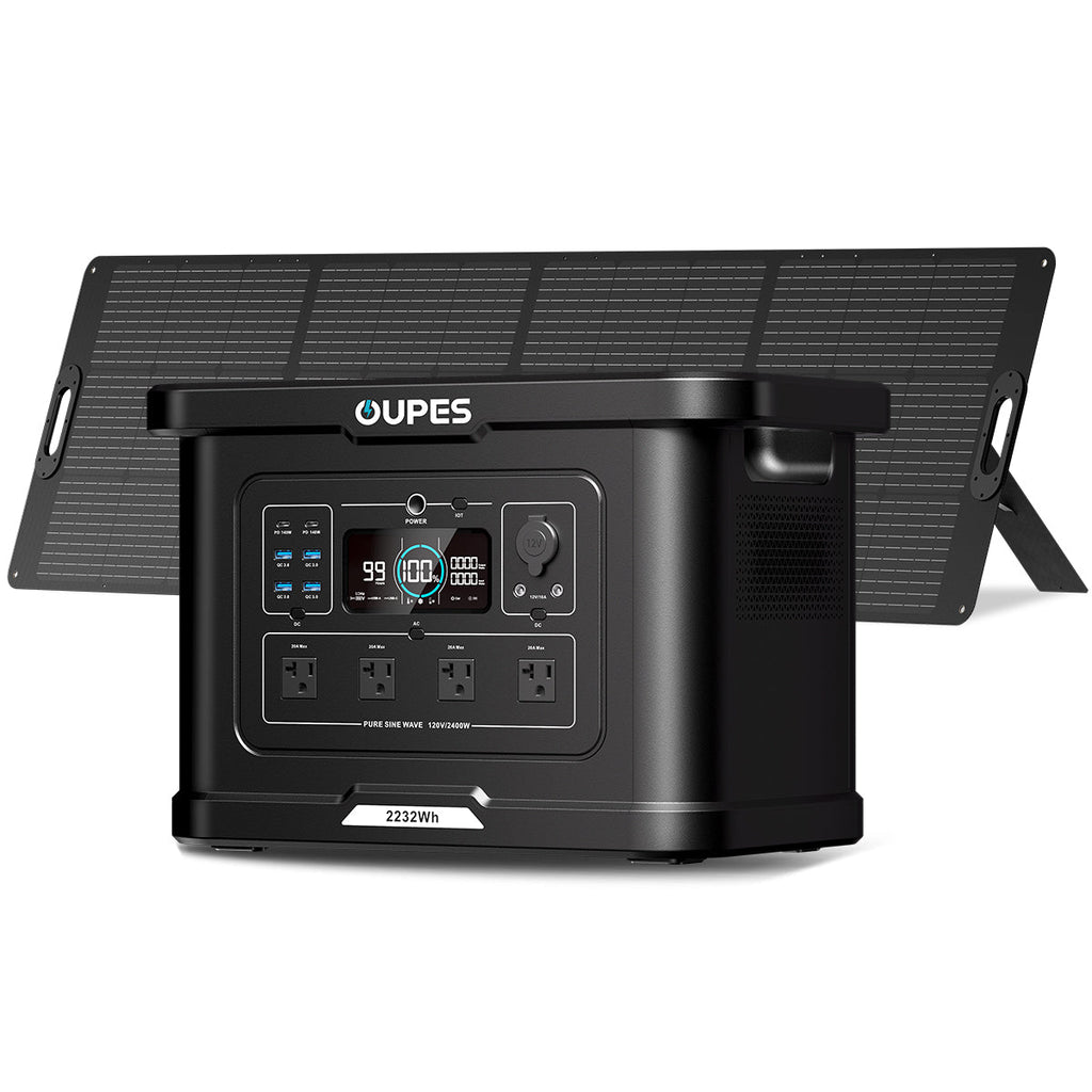 (Sold Out) OUPES Exodus 2400 + 240W Solar Panel | Solar Generator Kits