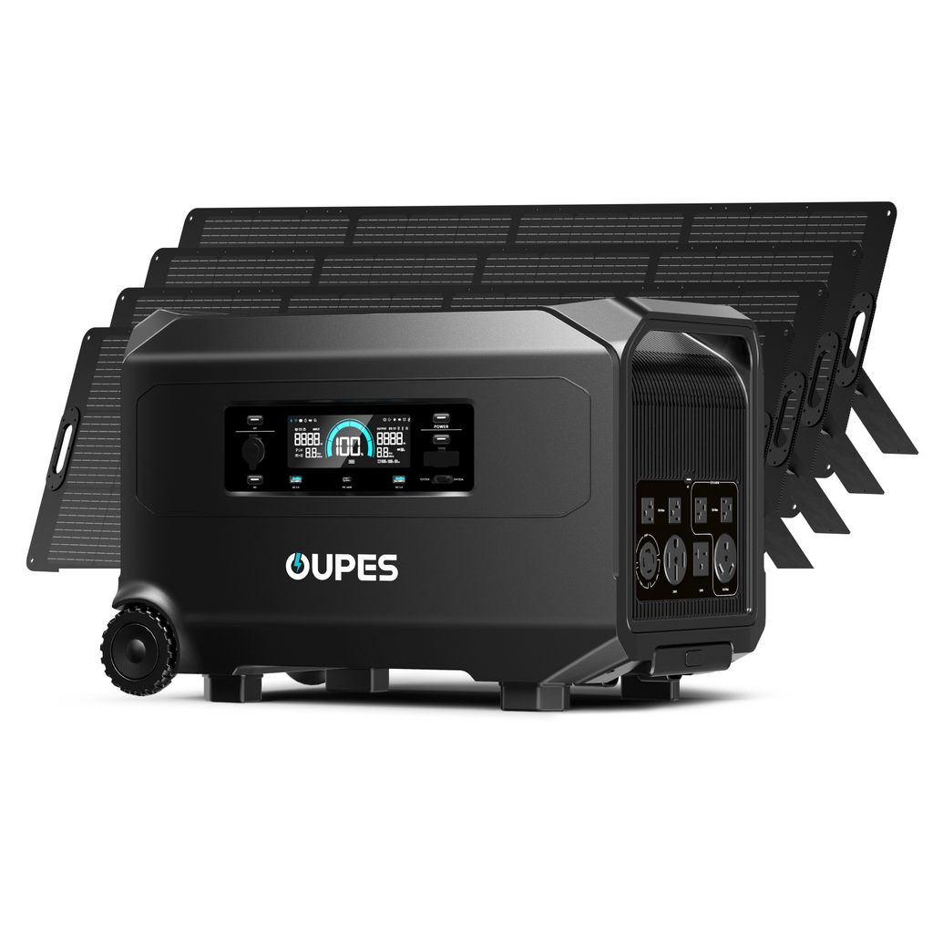 (Sold Out) OUPES Guardian 6000 + 4*240W Solar Panel | Solar Generator Kit