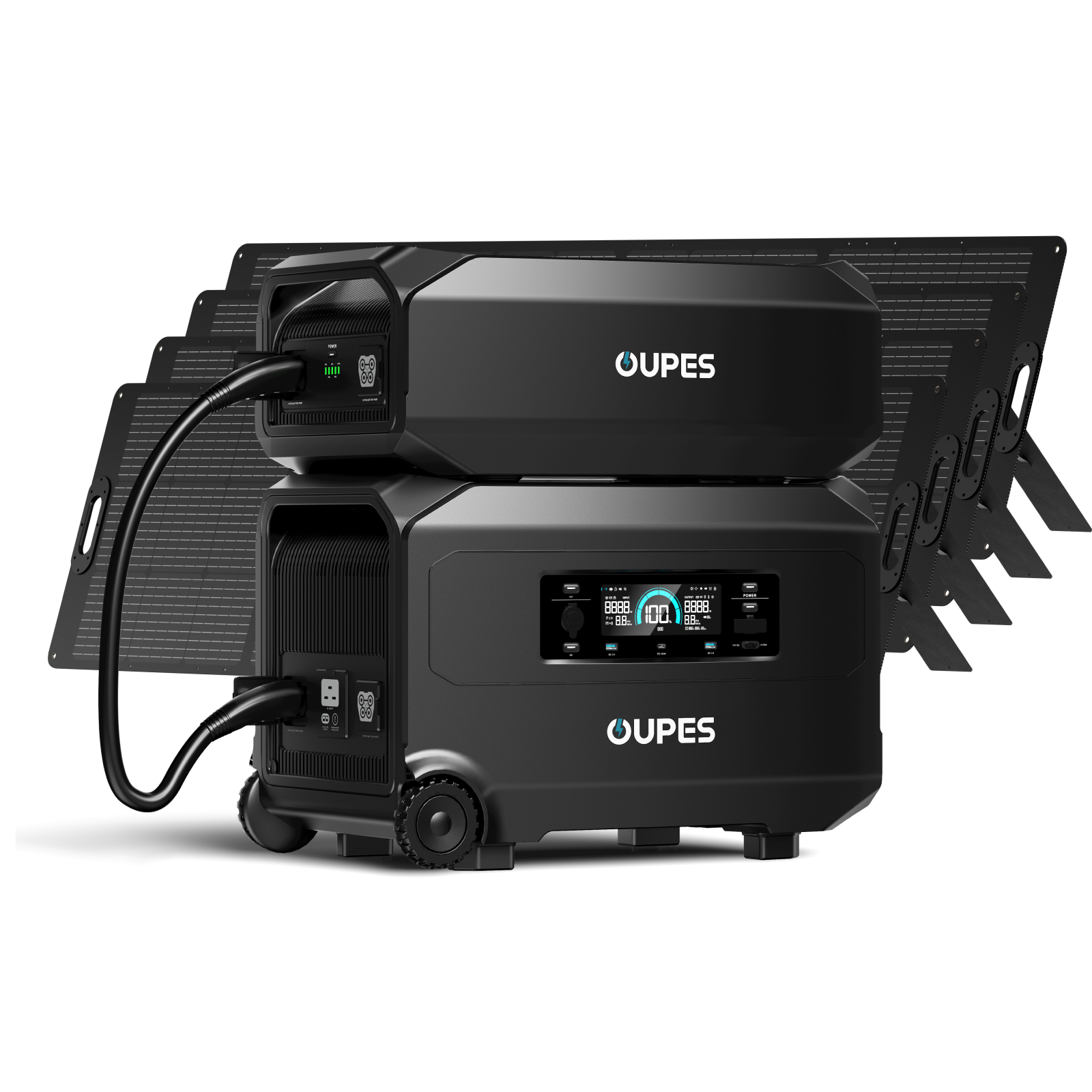(Sold Out) OUPES Guardian 6000 + G5 Extra Battery + 4*240W Solar Panel | Solar Generator Kit