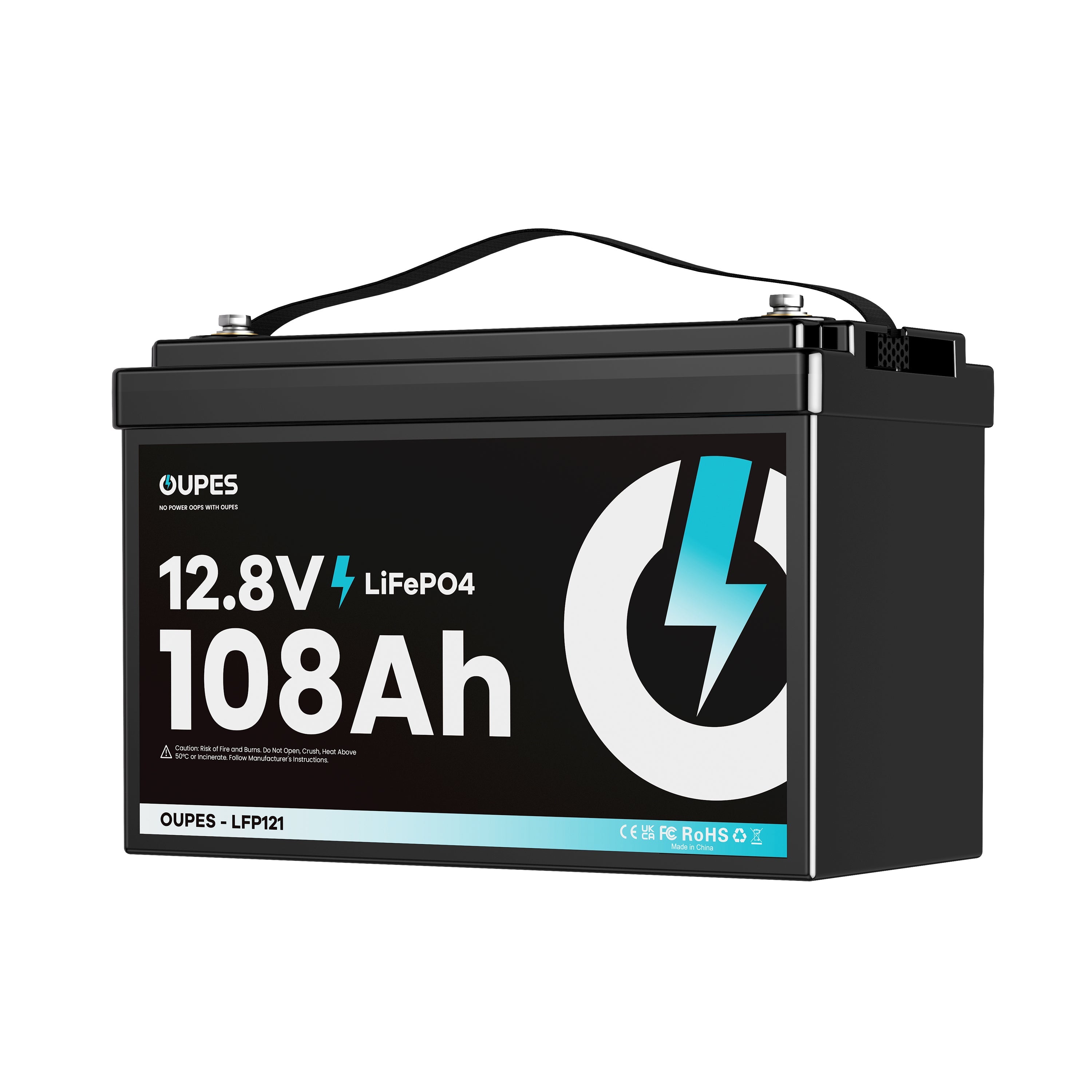 (Sold Out) OUPES LFP121 12V 108Ah LiFePO4 Lithium Deep Cycle Battery