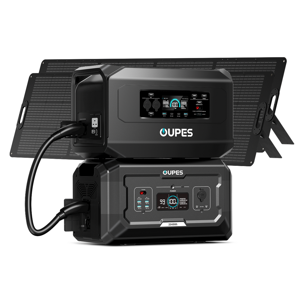 Mega 2 Pro + B2 Extra Battery  + 2*240W Solar Panel  | Solar Generator Kit