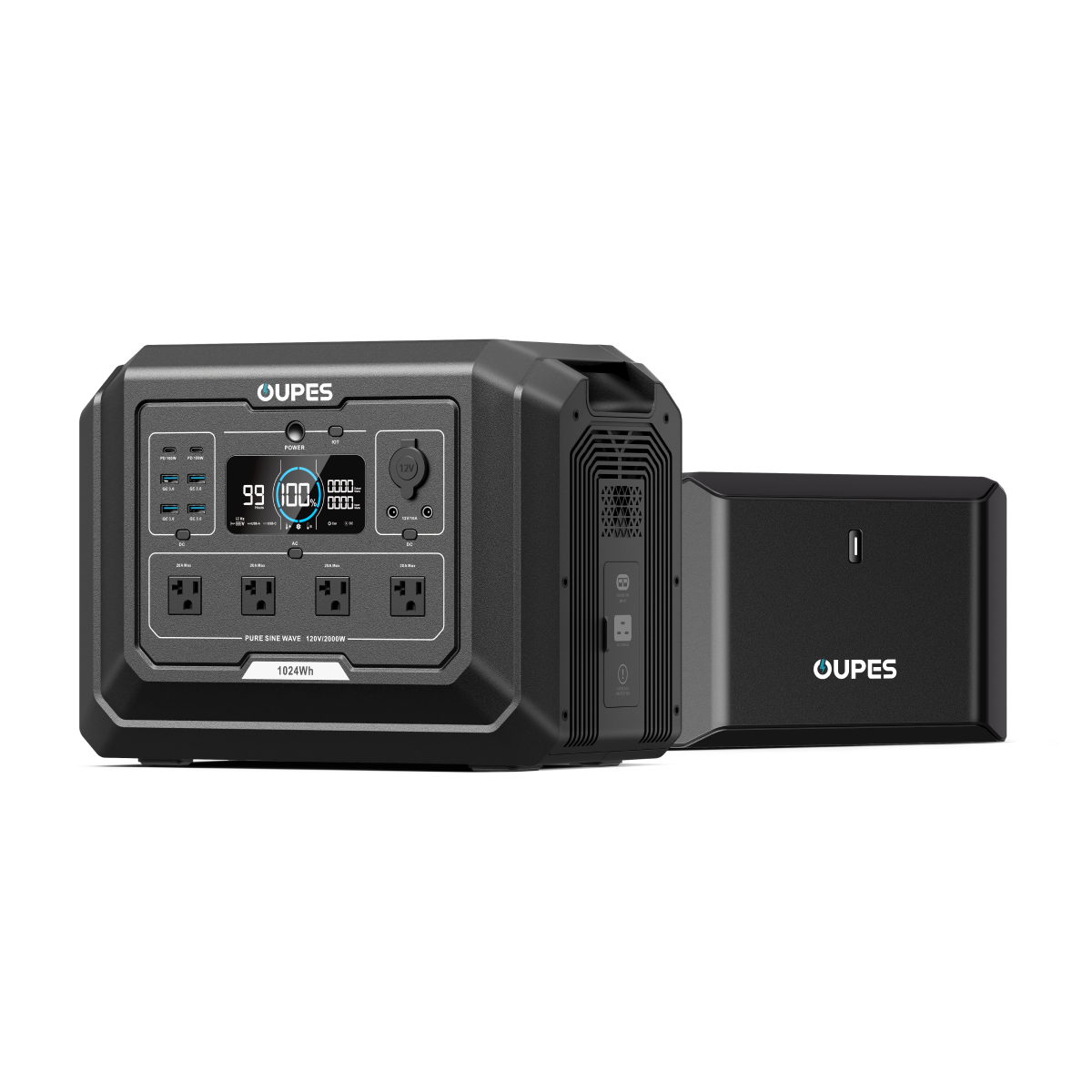 OUPES 800W Alternator Charger + Mega 1 Portable Power Station