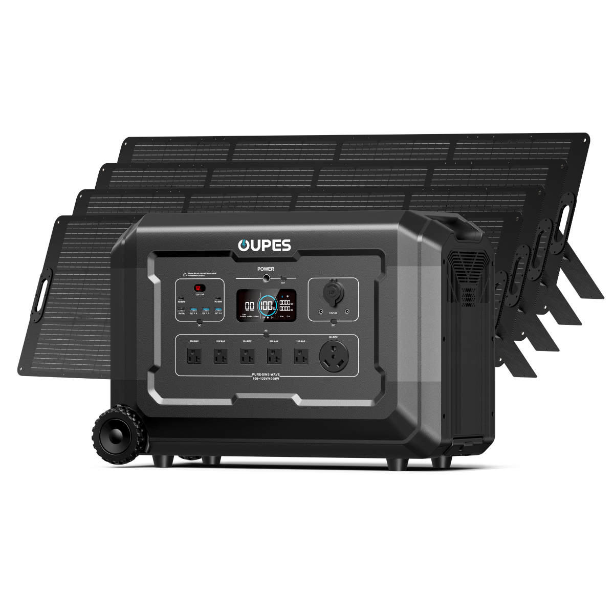 (Sold Out) Mega 5 + 4*240W Solar Panel | Solar Generator Kit