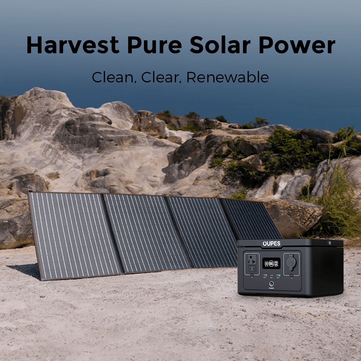 (Sold Out) Exodus 600 + 240W Solar Panel | Solar Generator Kit