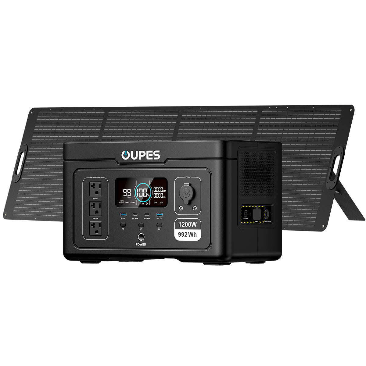 (Sold Out) OUPES Exodus 1200 + 100W Solar Panel | Solar Generator Kits