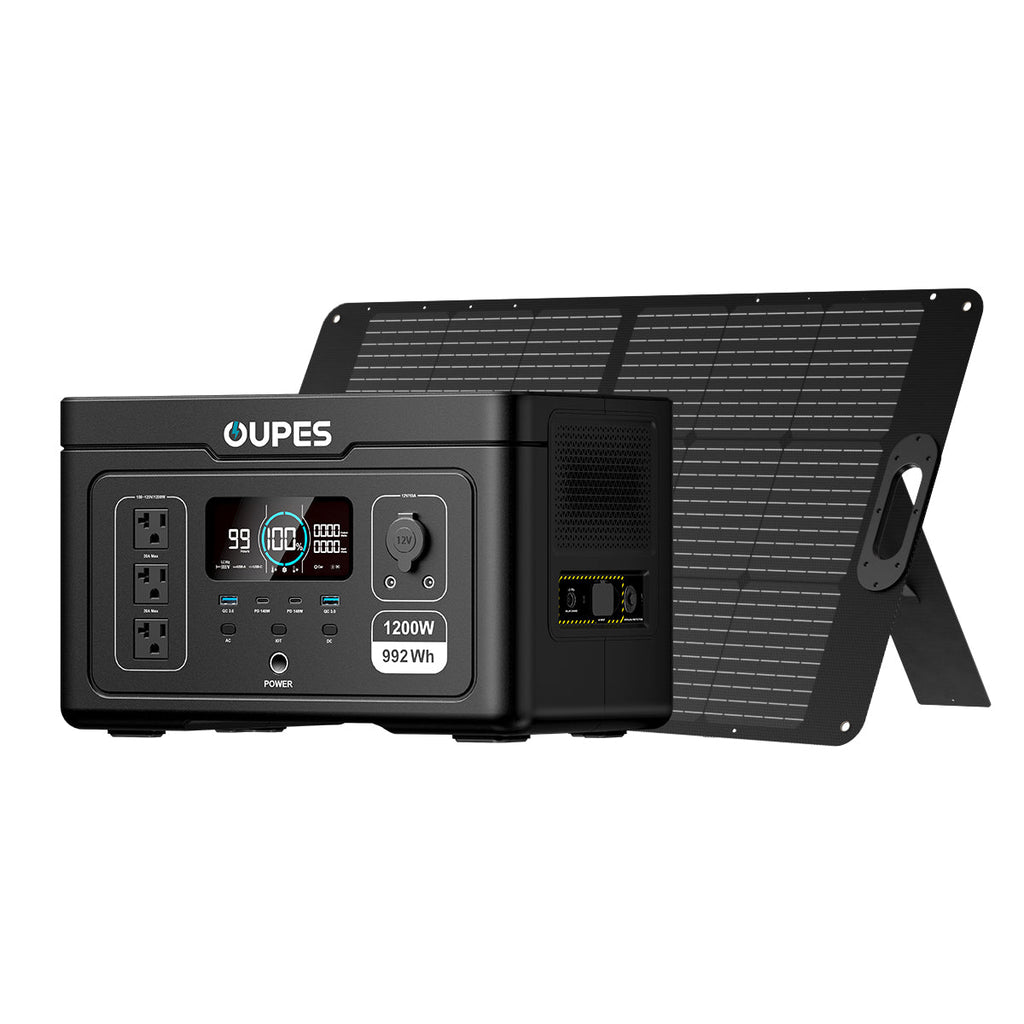 (Sold Out) OUPES Exodus 1200 + 100W Solar Panel | Solar Generator Kits