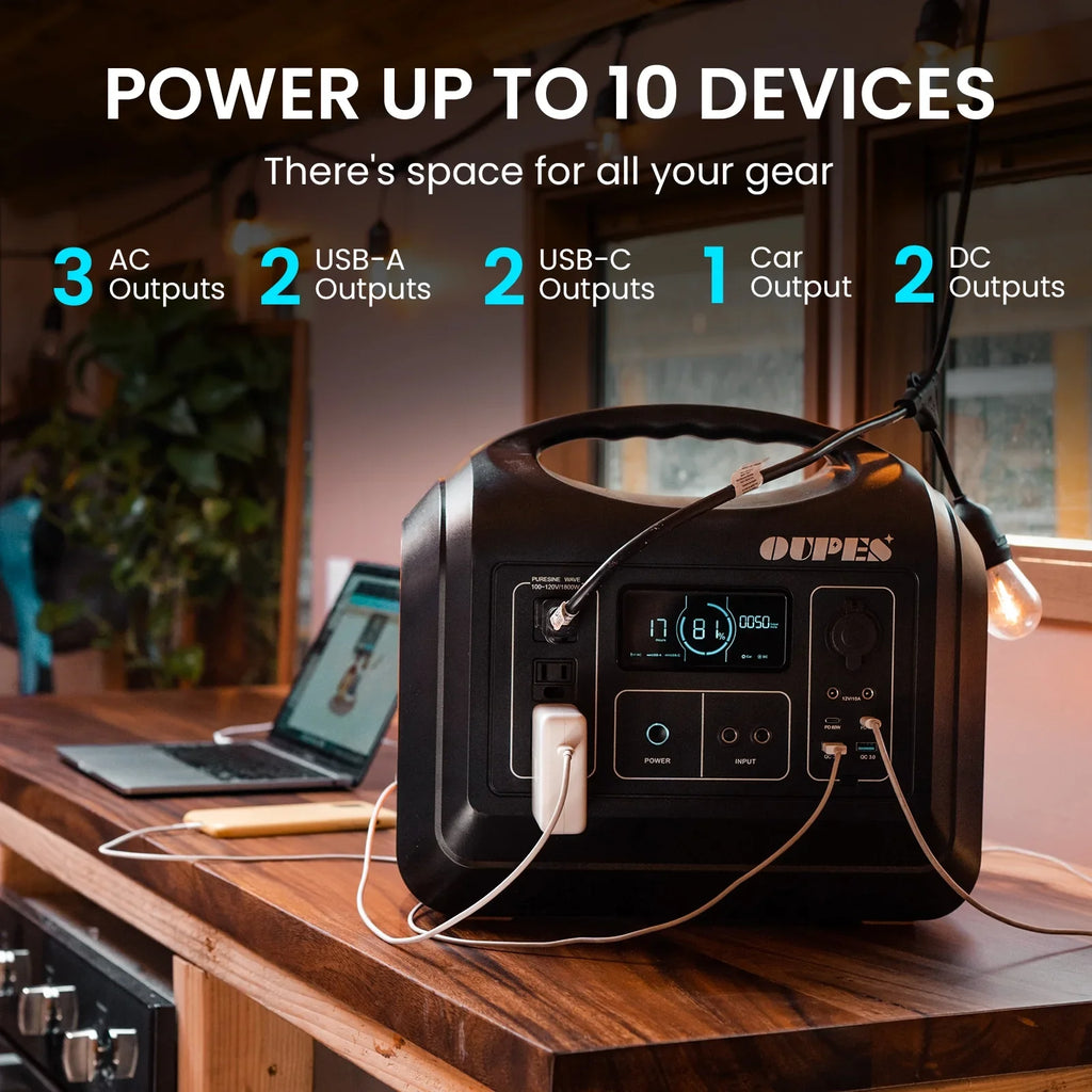 (Sold Out) OUPES 1800W, 1488Wh Portable Power Station
