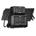 Mega 3 + B2 Extra Battery + 2*240W Solar Panel | Solar Generator Kit
